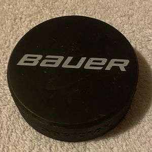 Bauer Hockey Logo Puck